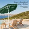 Best Choice Products 7.5ft Patio Market Umbrella with Wavy Trim, Fade-Resistant, Crank & Tilt, Wind Vent